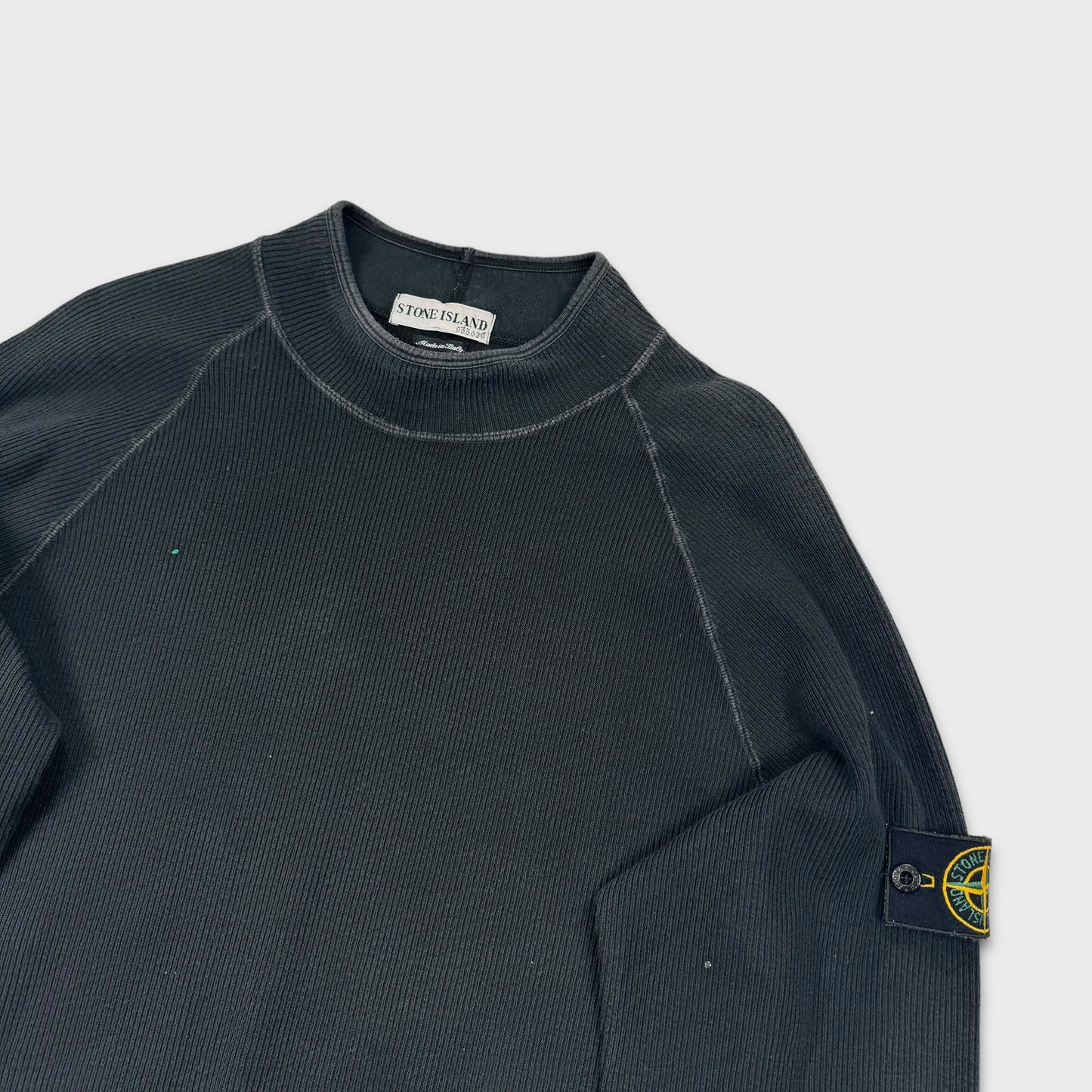 Stone Island Ribbed Cotton Mockneck M