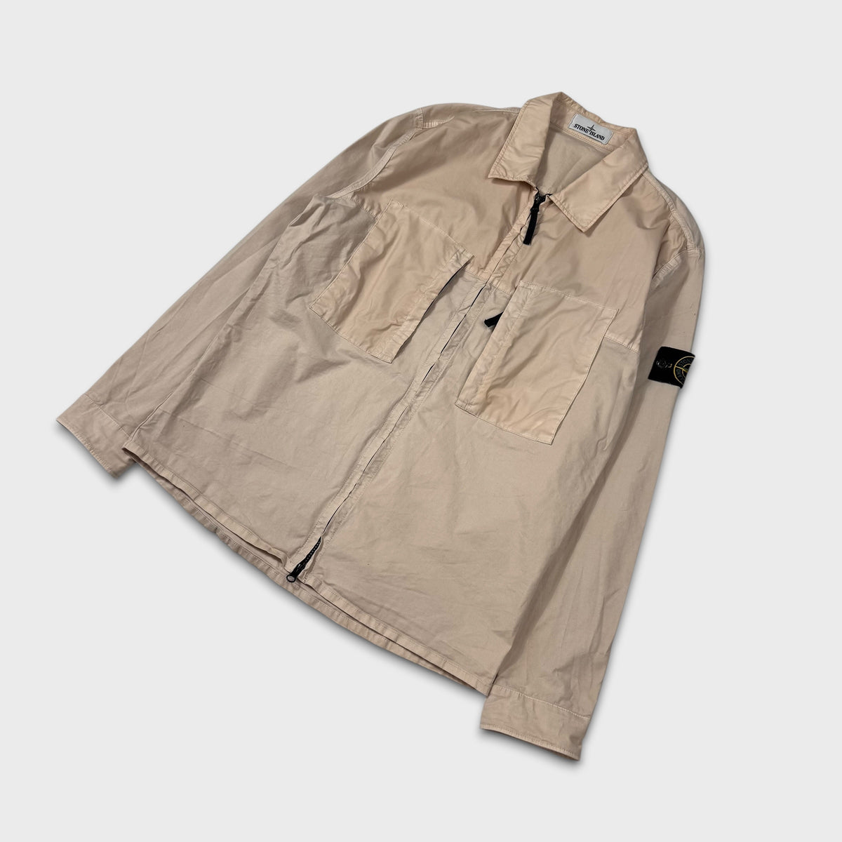 Stone Island Mussola Full Zip Overshirt L