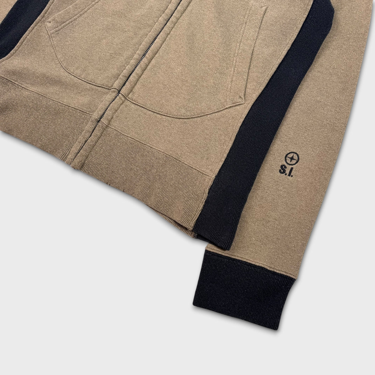 Stone Island ‘SI’ Two-Tone Hooded Knit L