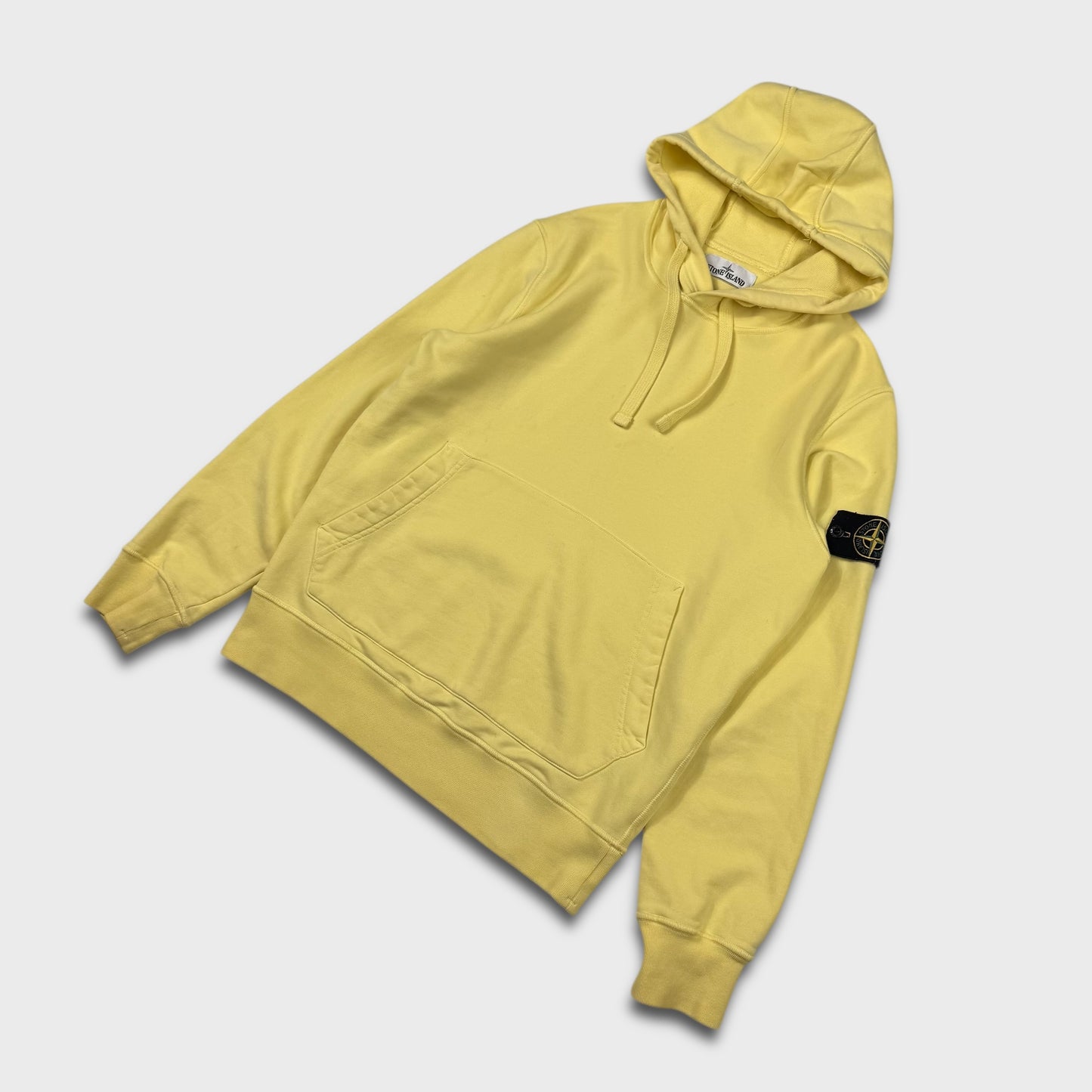 Stone Island Yellow Pullover Hoodie S