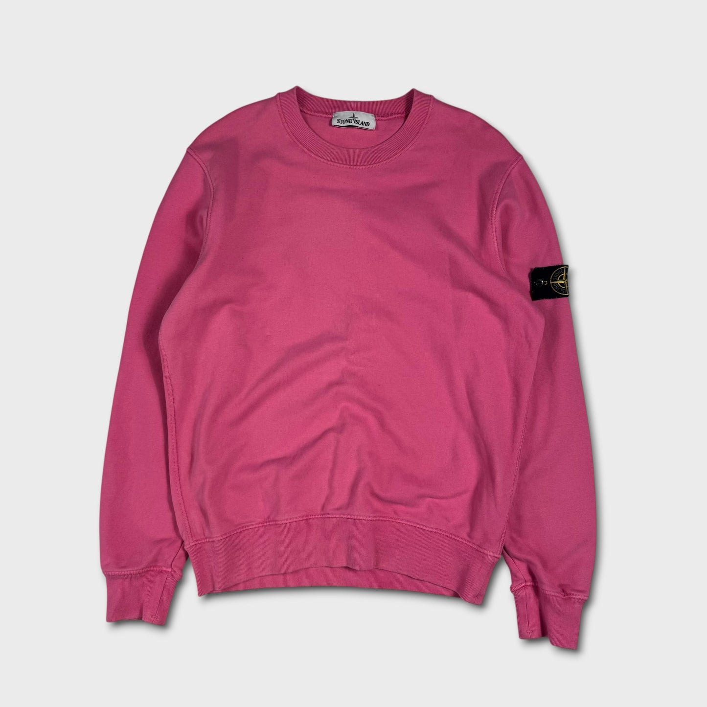 Stone Island Pink Crewneck Sweatshirt M