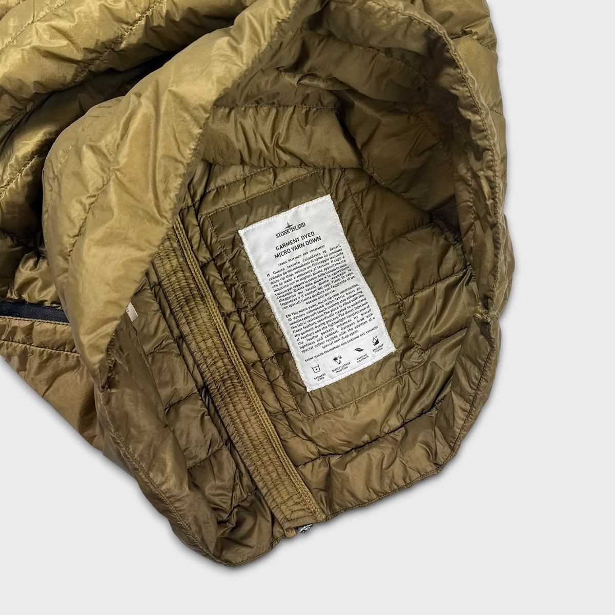 Stone Island Garment Dyed Micro Yarn Down Jacket M