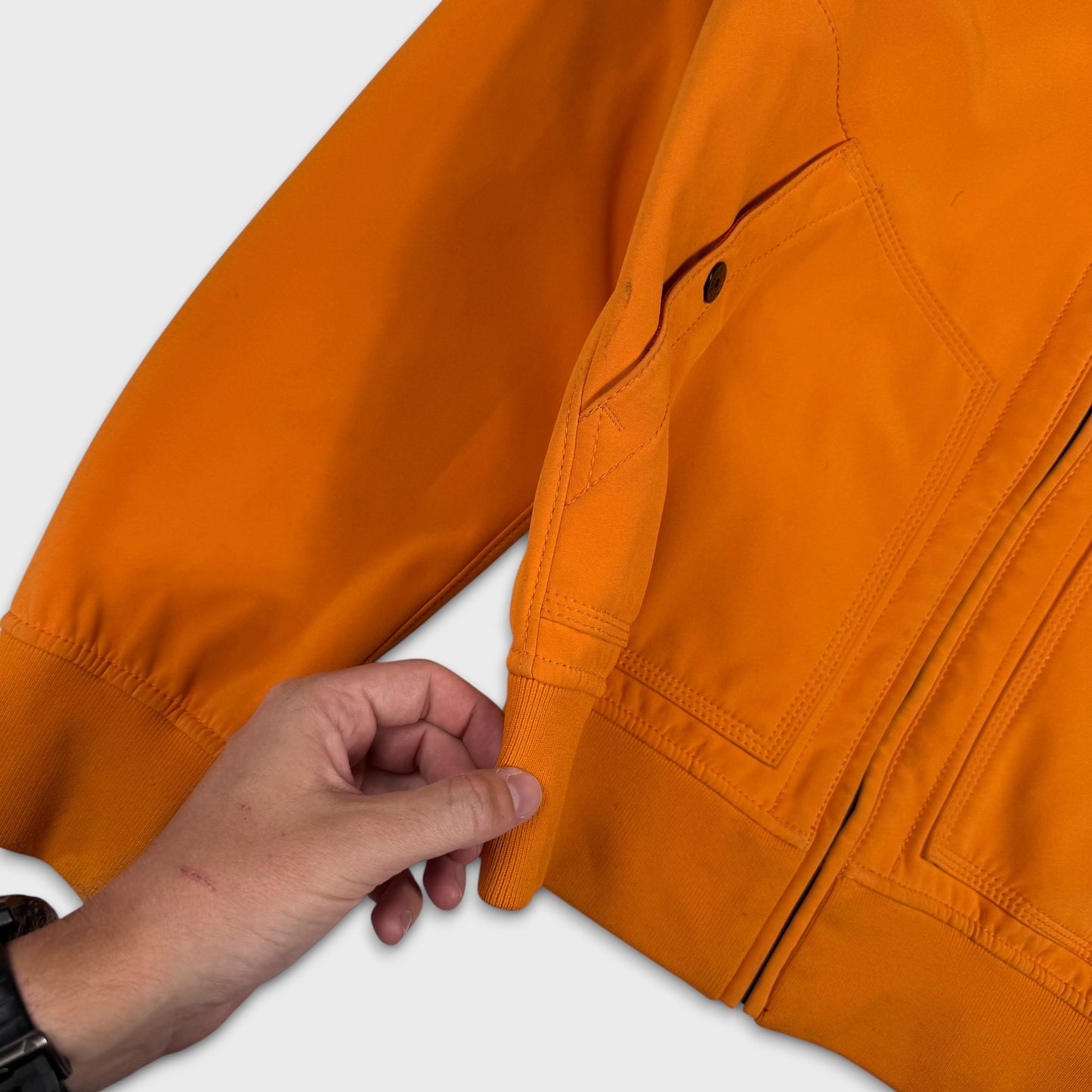 Stone Island Orange Soft Shell-R Jacket M