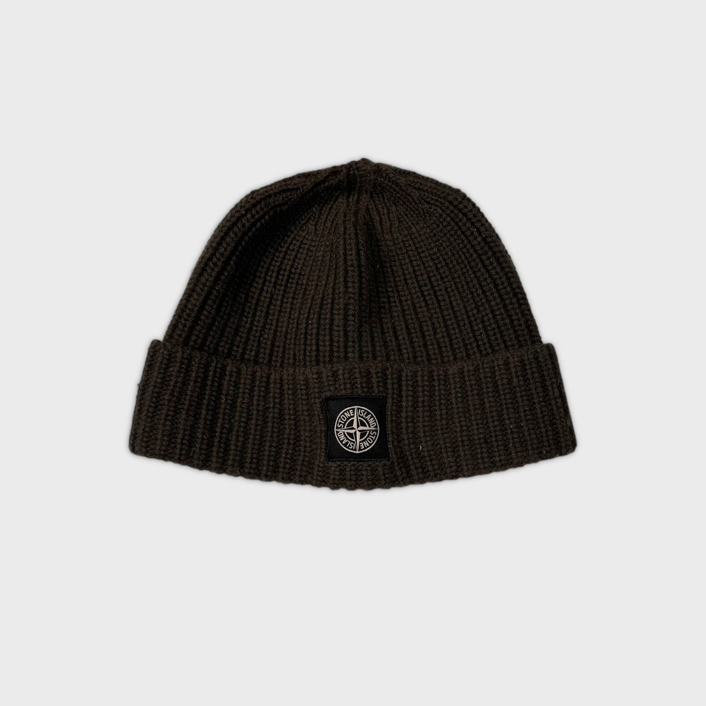 Stone Island Olive Wool Beanie L/XL