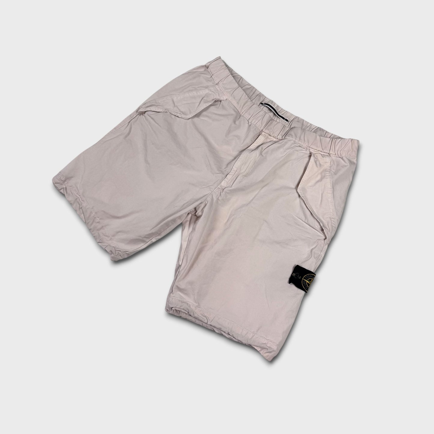Stone Island Natural Badge Cargo Shorts W36