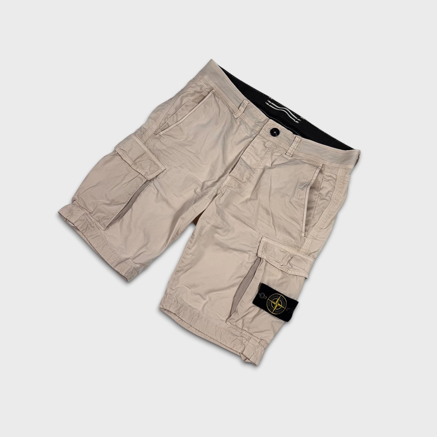 Stone Island Beige Cargo Shorts W30