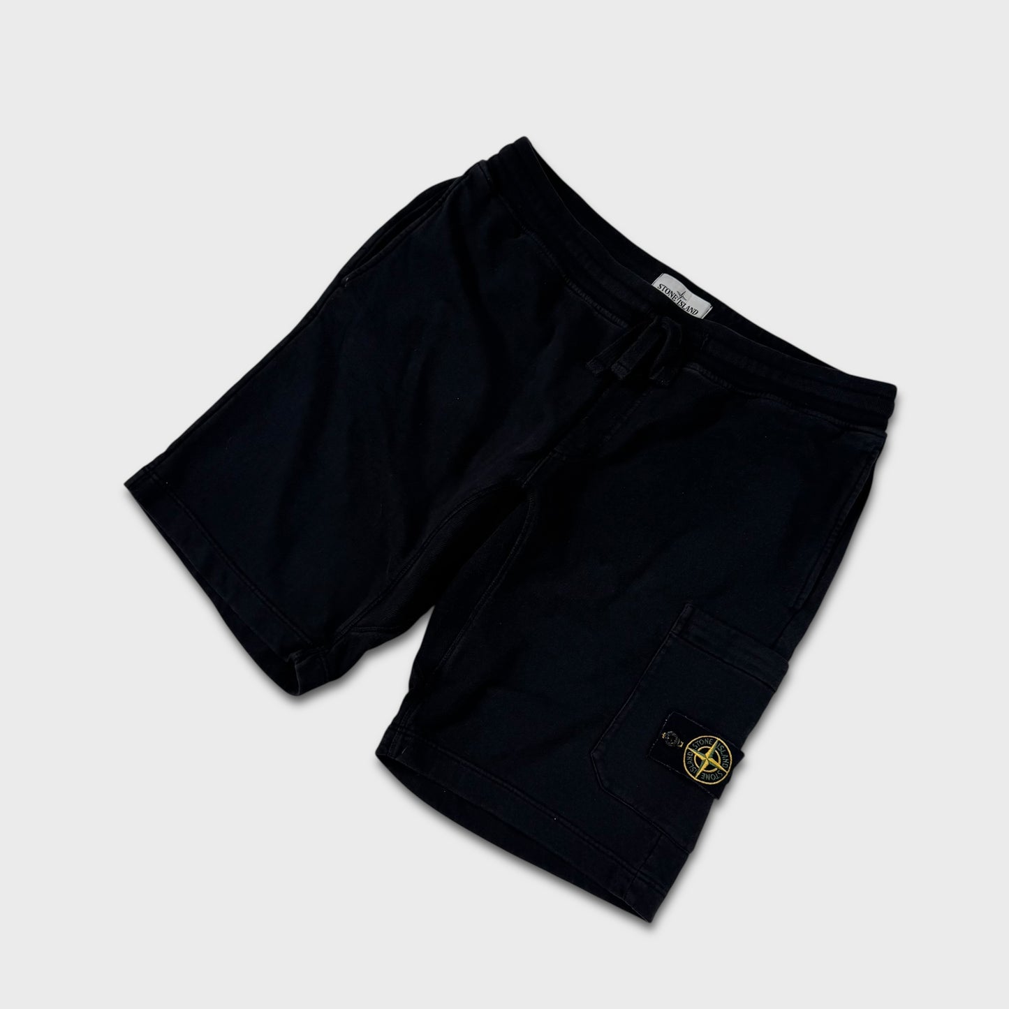 Stone Island Black Cotton Shorts XXL