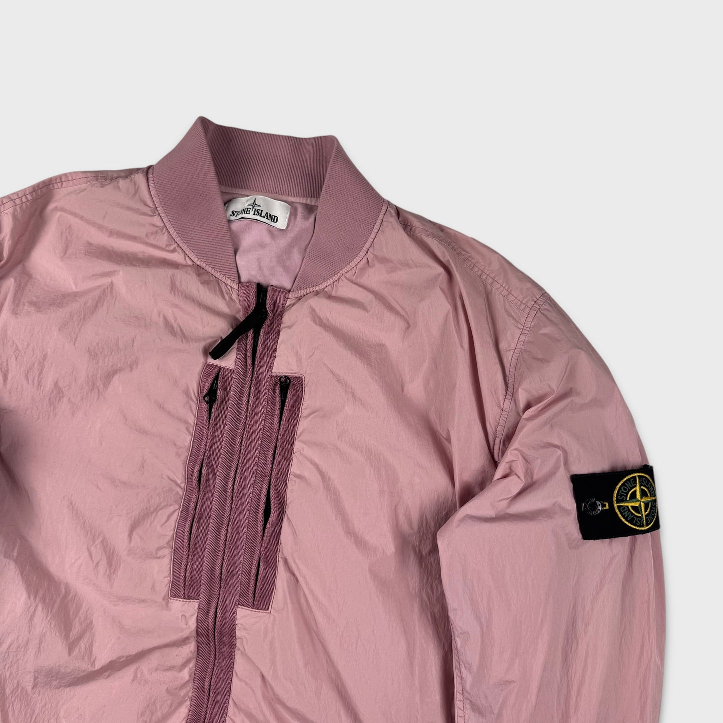 Stone Island Pink Garment Dyed Crinkle Reps Jacket XXL