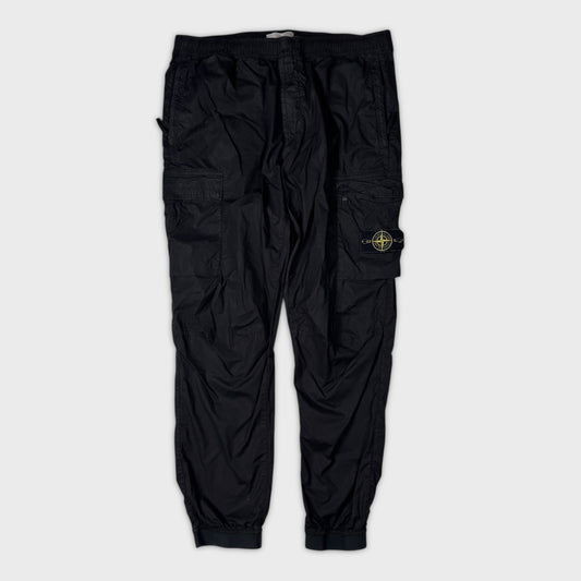 Stone Island Black Tela Cargo Pants W36