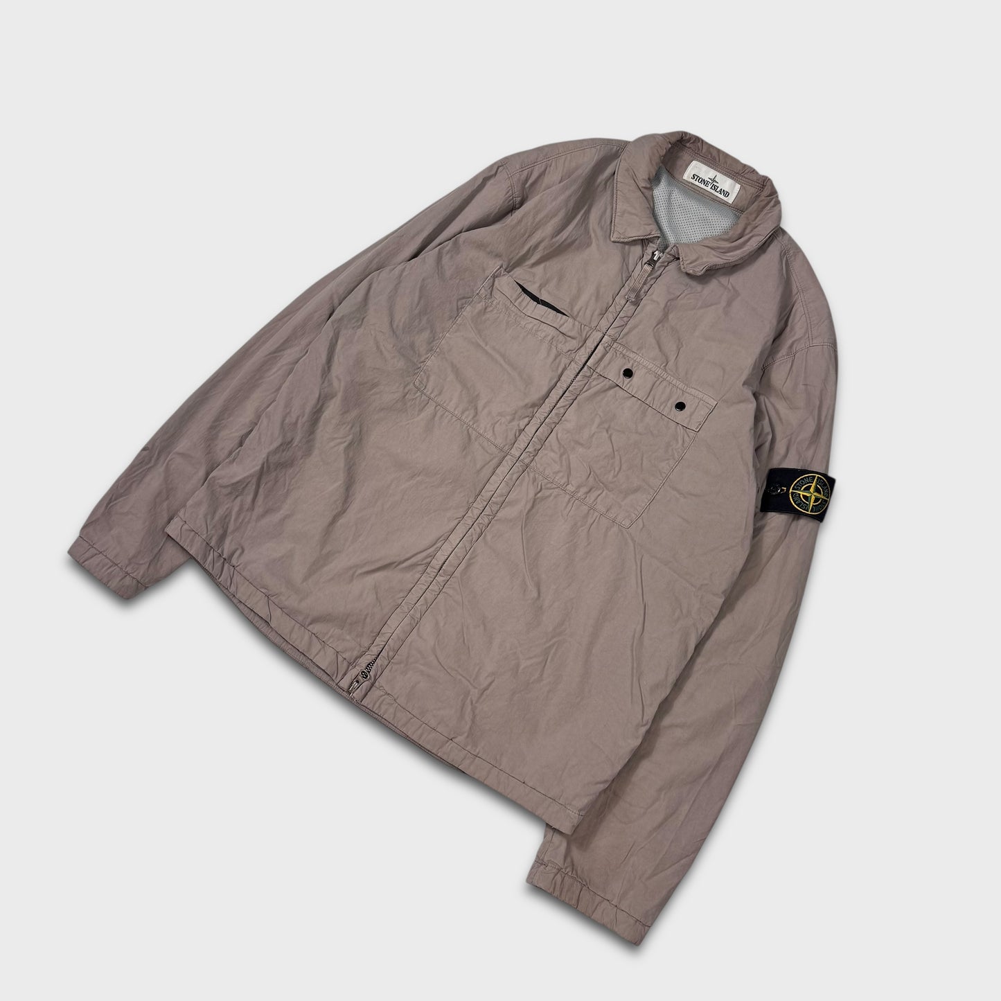 Stone Island Padded Grey Overshirt Jacket M