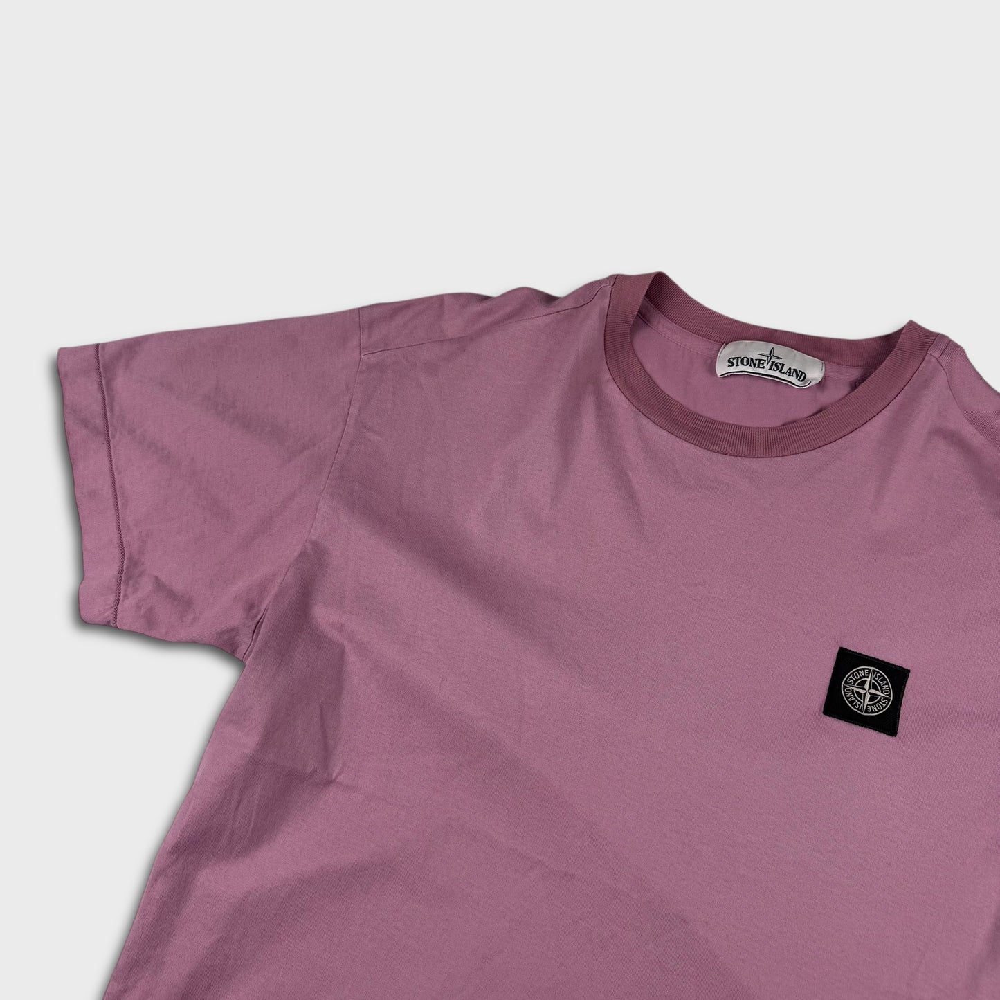 Stone Island Pink Compass Logo T-Shirt M