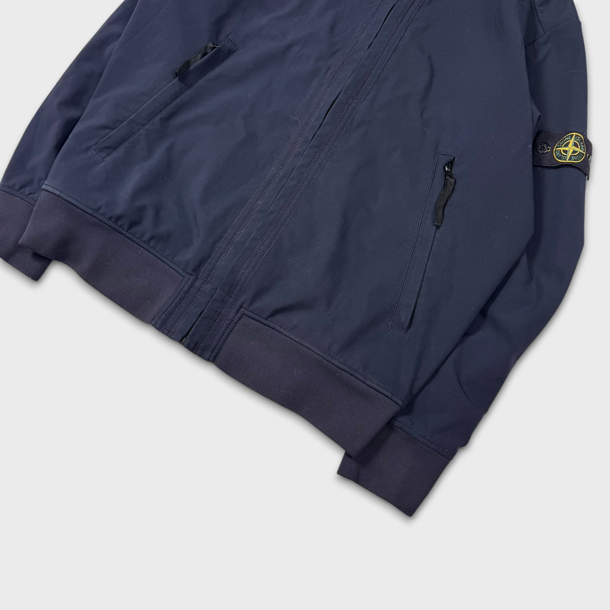Stone Island Navy Soft Shell-R Jacket XXL