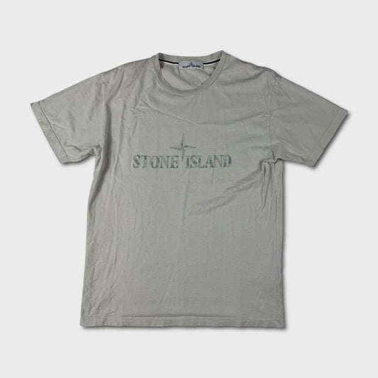 Stone Island Camo Effect Spellout T-Shirt L