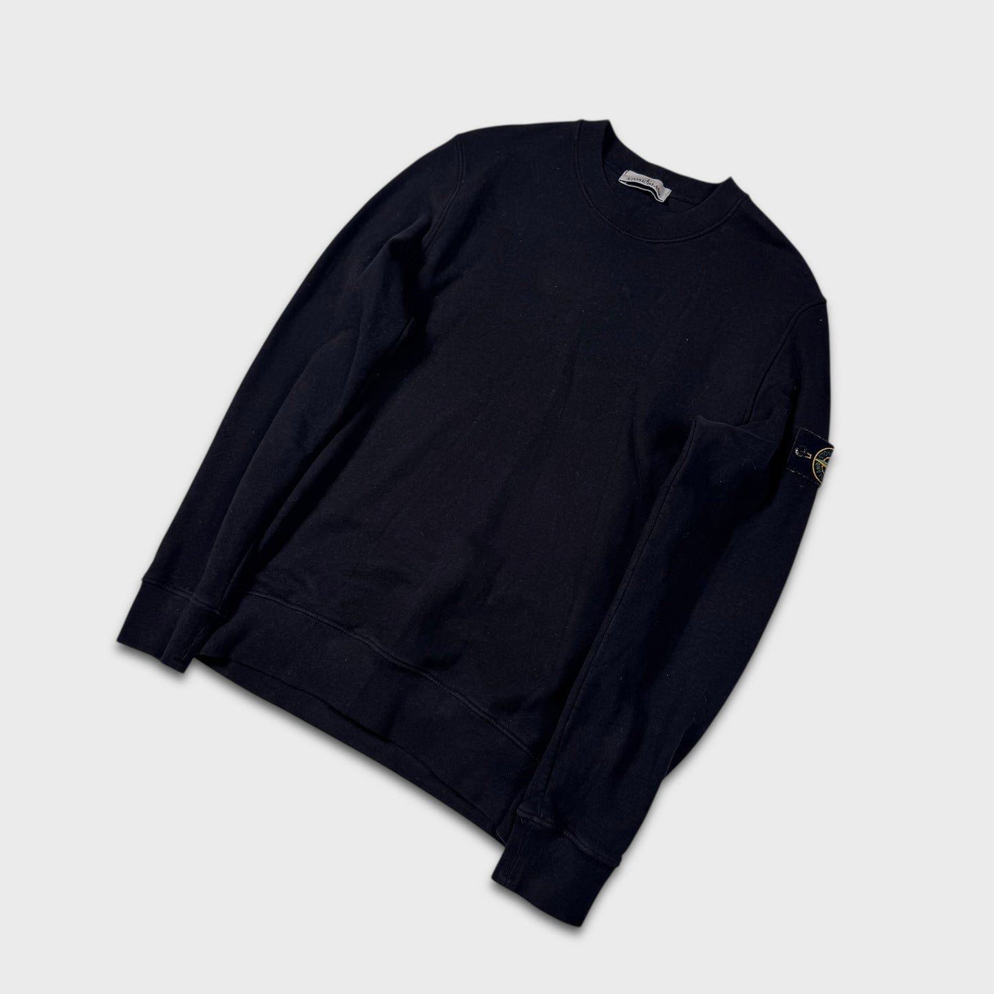 Stone Island Black Crewneck Sweatshirt M