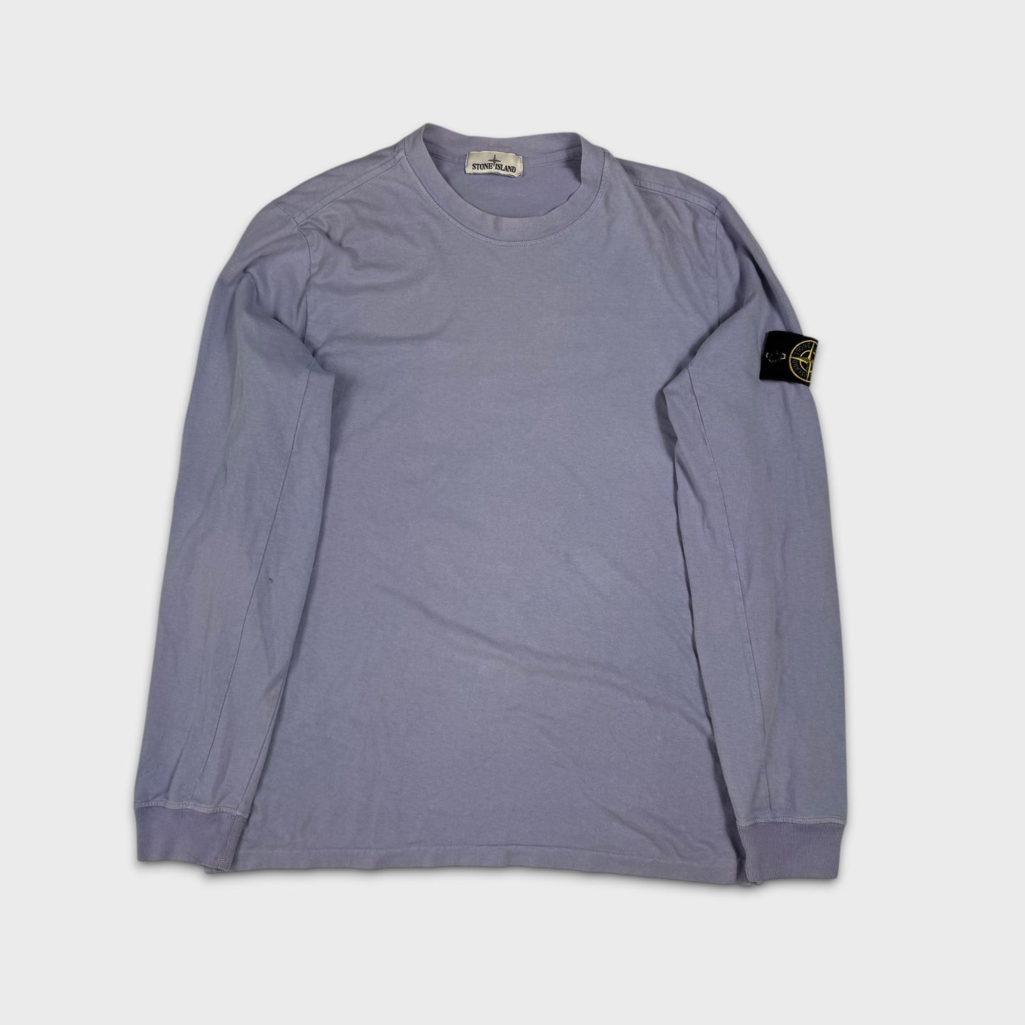 Stone Island Lavender Badge Longsleeve T-Shirt XL