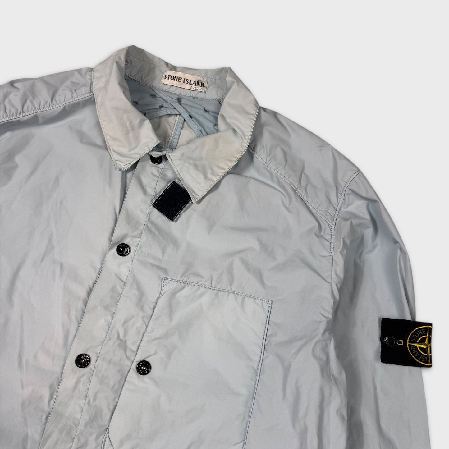 Stone Island 2000’s Baby Blue Coach Jacket L