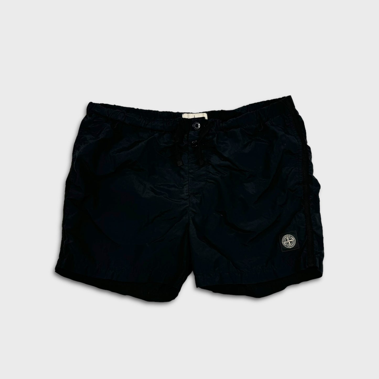 Stone Island Nylon Patch Swim Shorts L