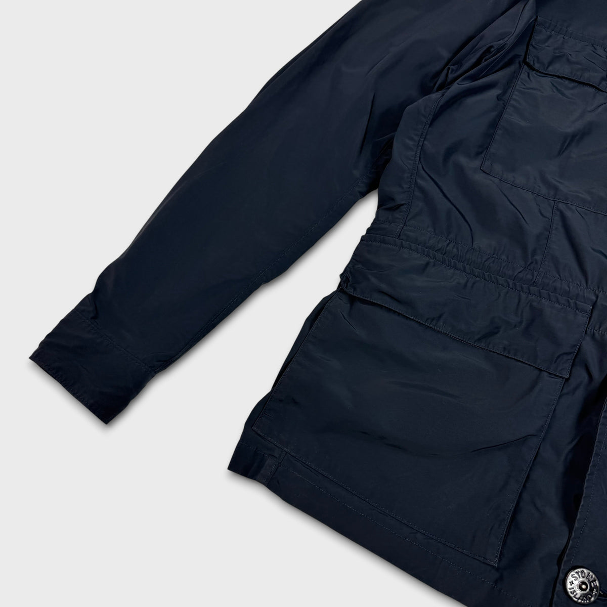 Stone Island Navy Micro Reps Nylon Jacket L
