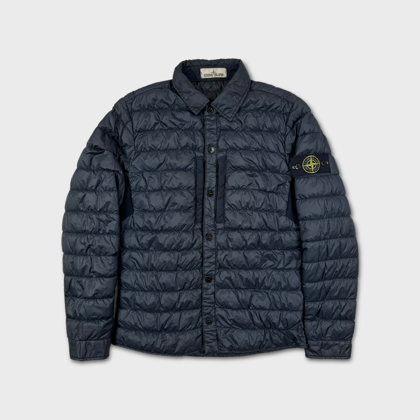 Stone Island Navy Padded Overshirt S