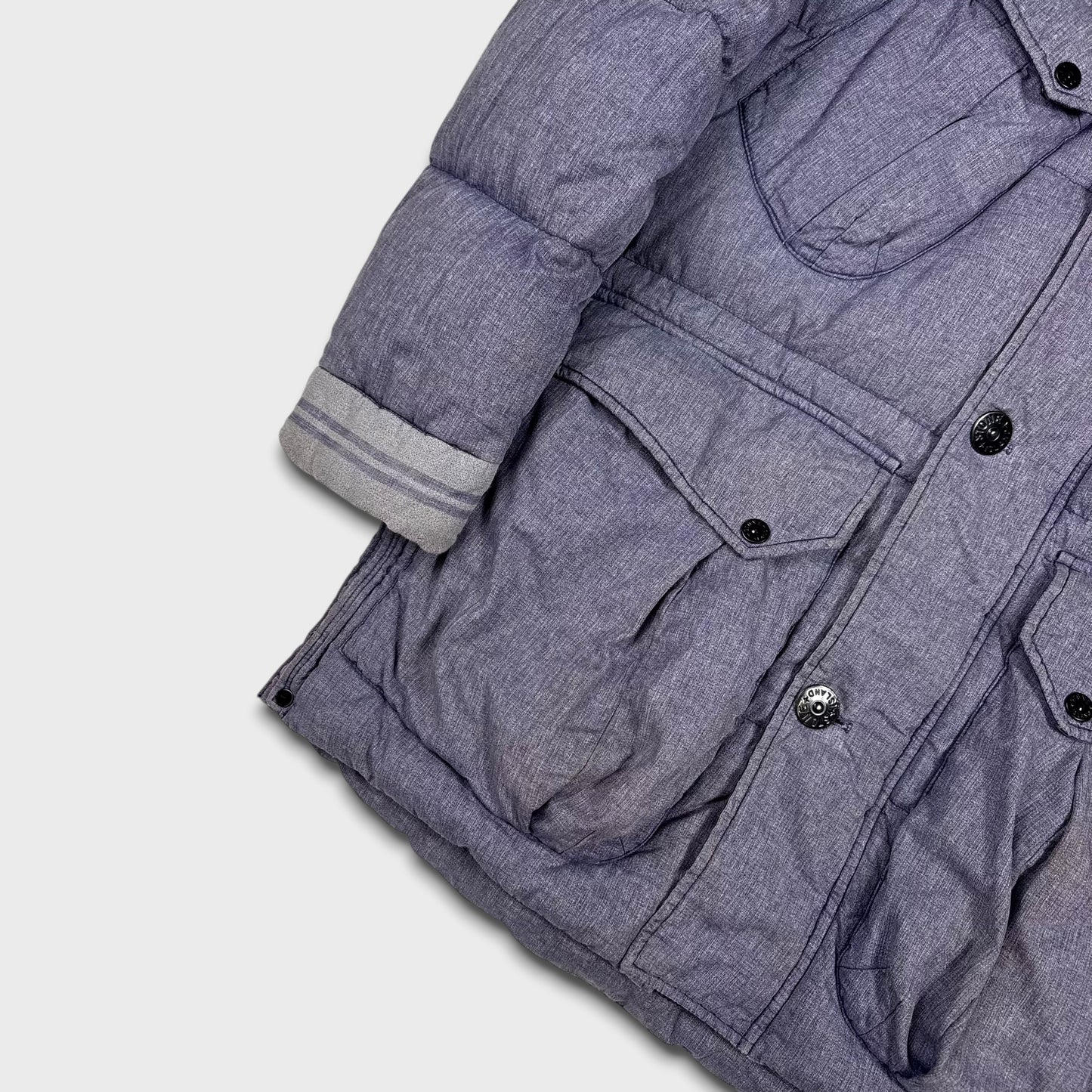 Stone Island Mixed Fibre Watro Tela Down Parka Jacket L