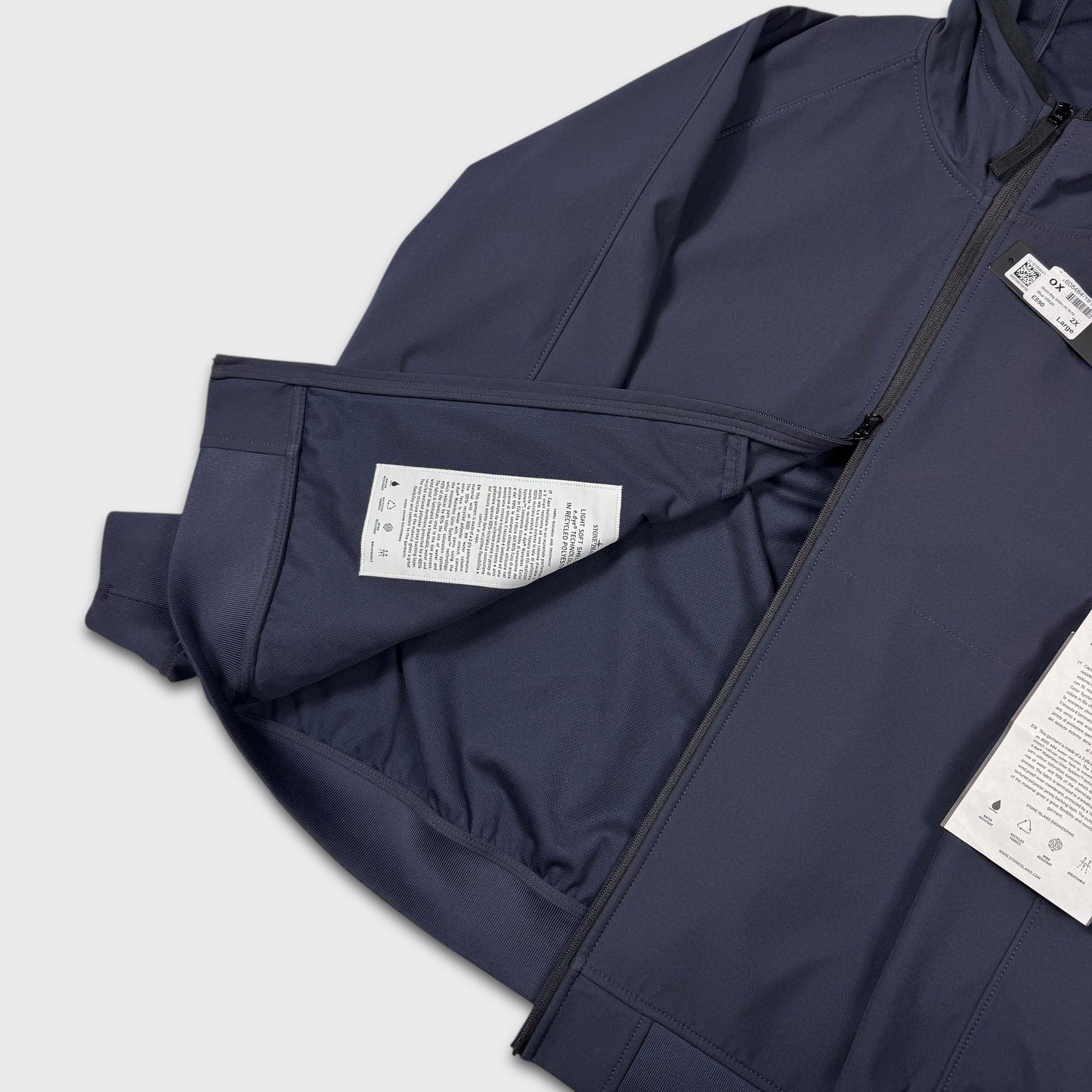 Stone Island Navy Light Soft Shell-R Jacket BNWT XXL
