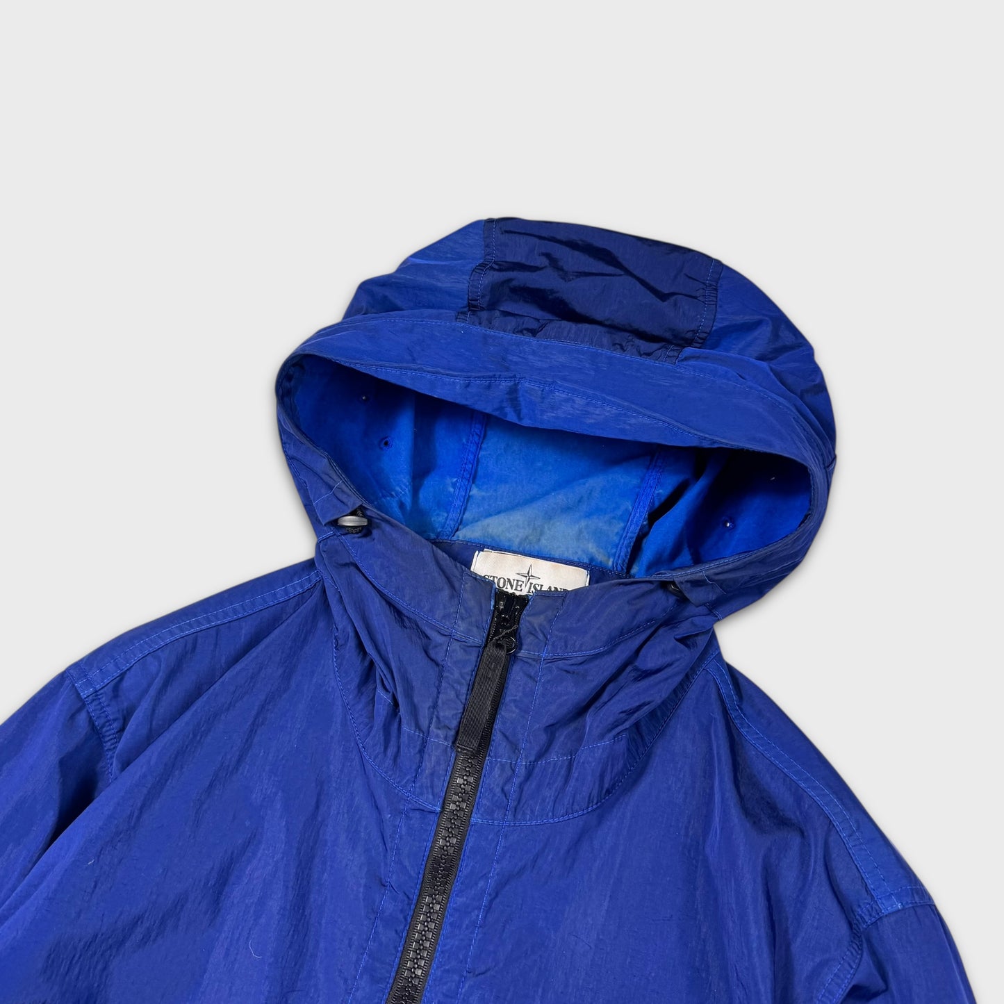 Stone Island Royal Blue Nylon Metal Flock Jacket L