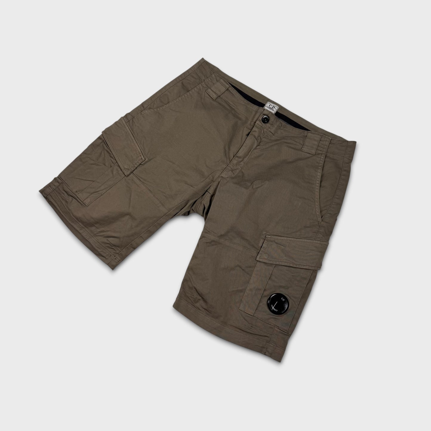 CP Company Khaki Lens Cargo Shorts XL