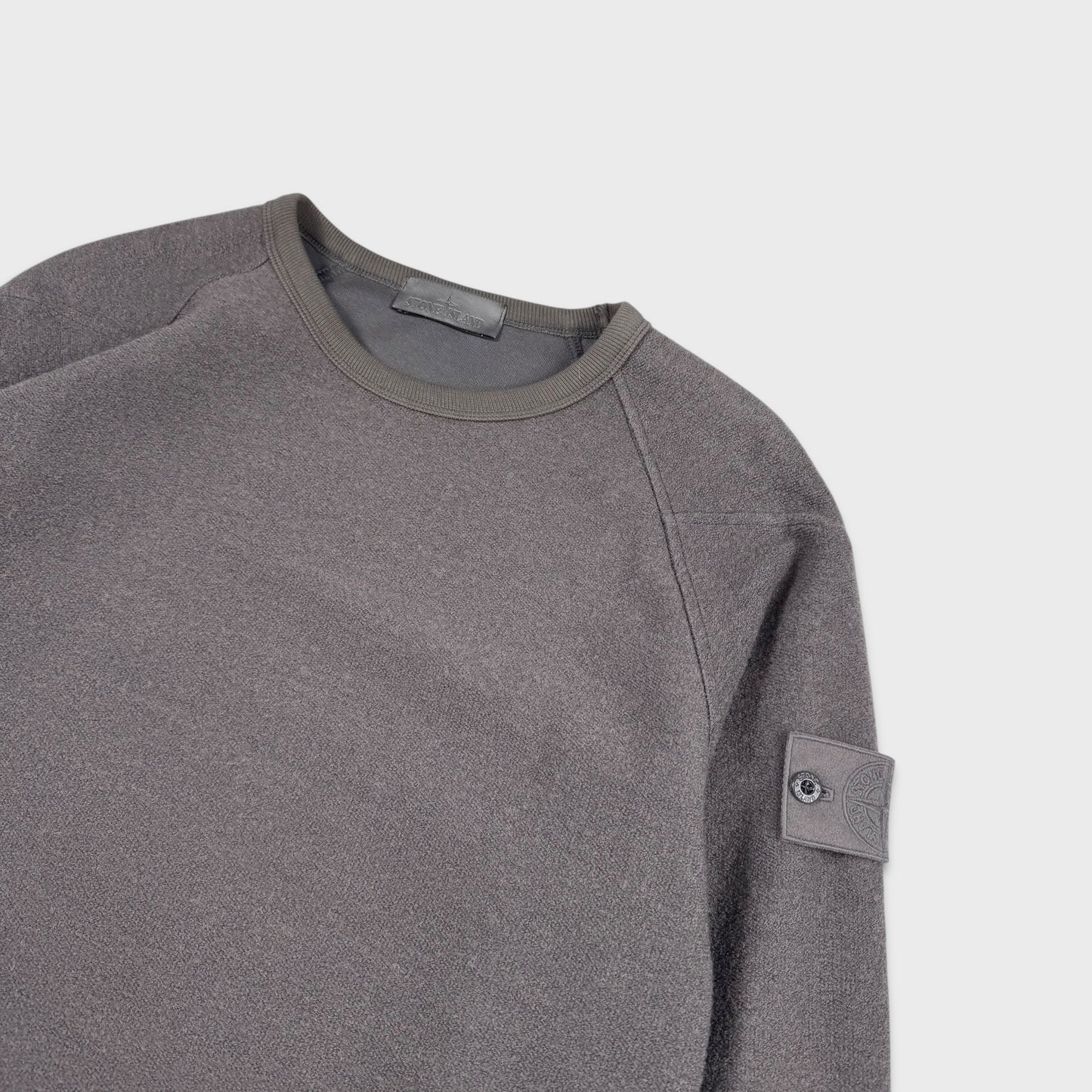 Stone Island Grey Woolen Ghost Knit L