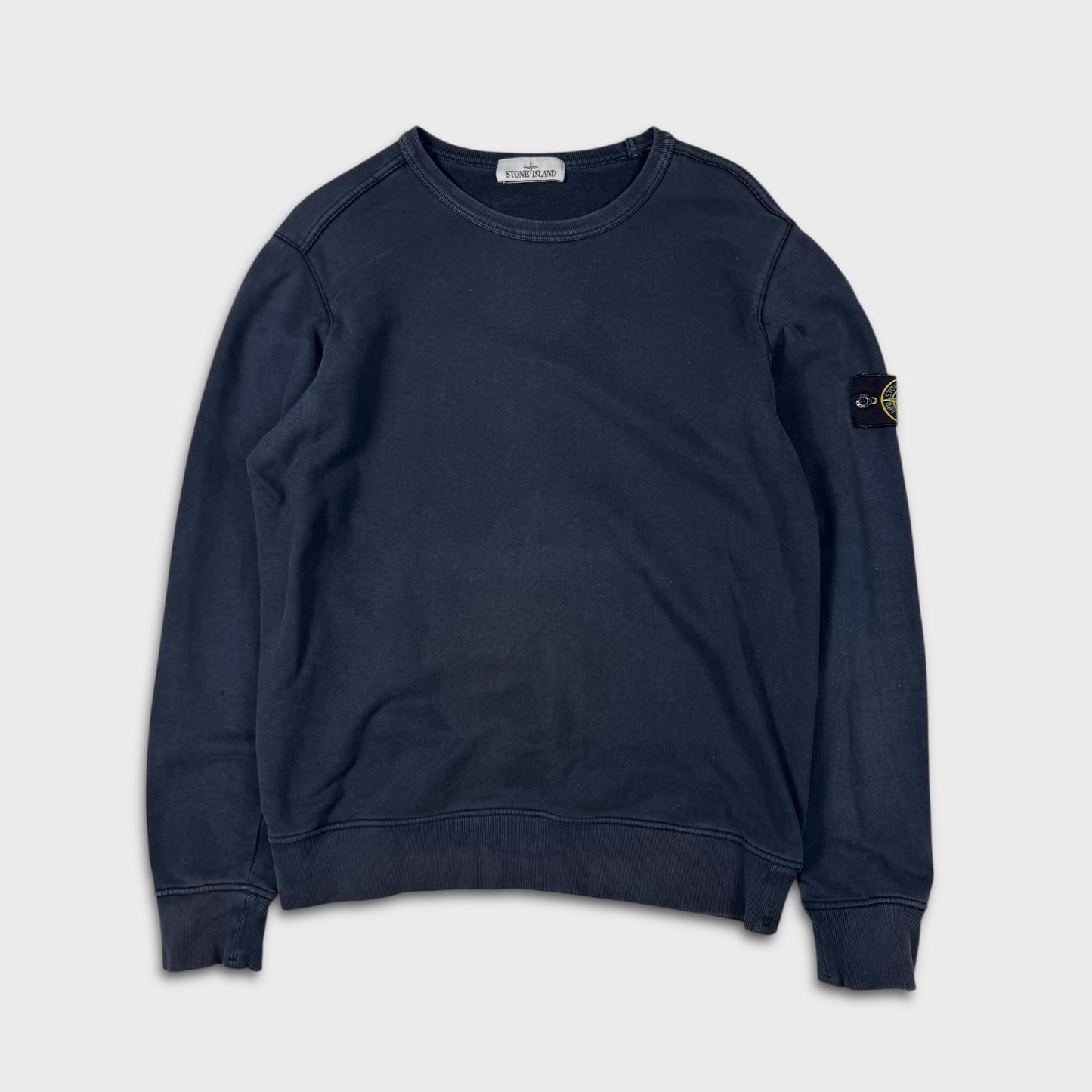 Stone Island Navy Crewneck Sweatshirt L