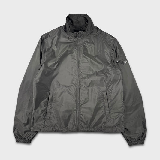 Prada Milano Triangle Logo Nylon Windbreaker Jacket XL