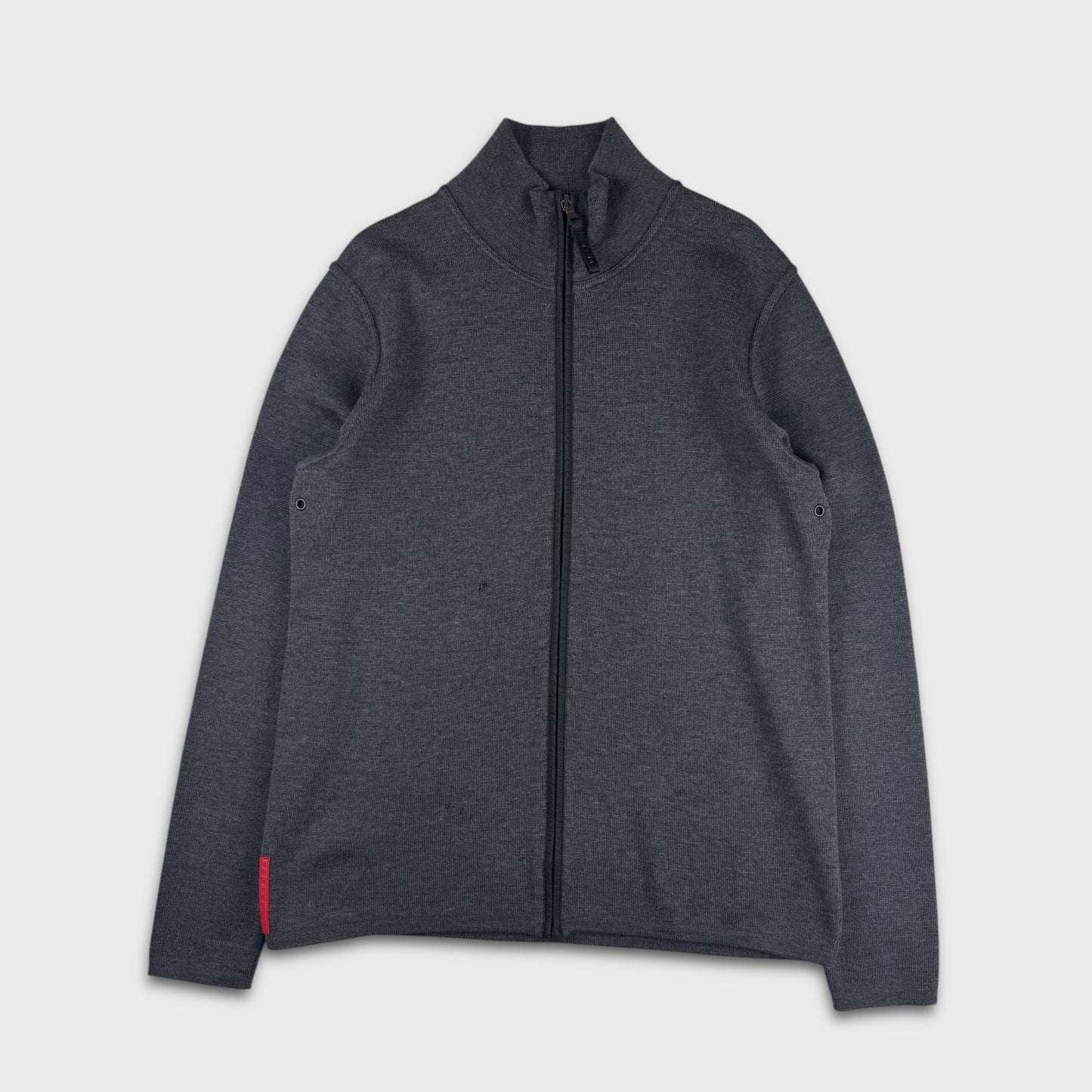 Prada Sport Charocal Grey Full Zip Jumper M/L