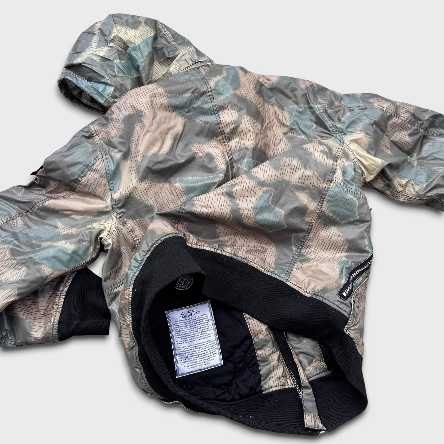 Stone Island ‘Ice Camouflage’ Quilted Jacket XXL