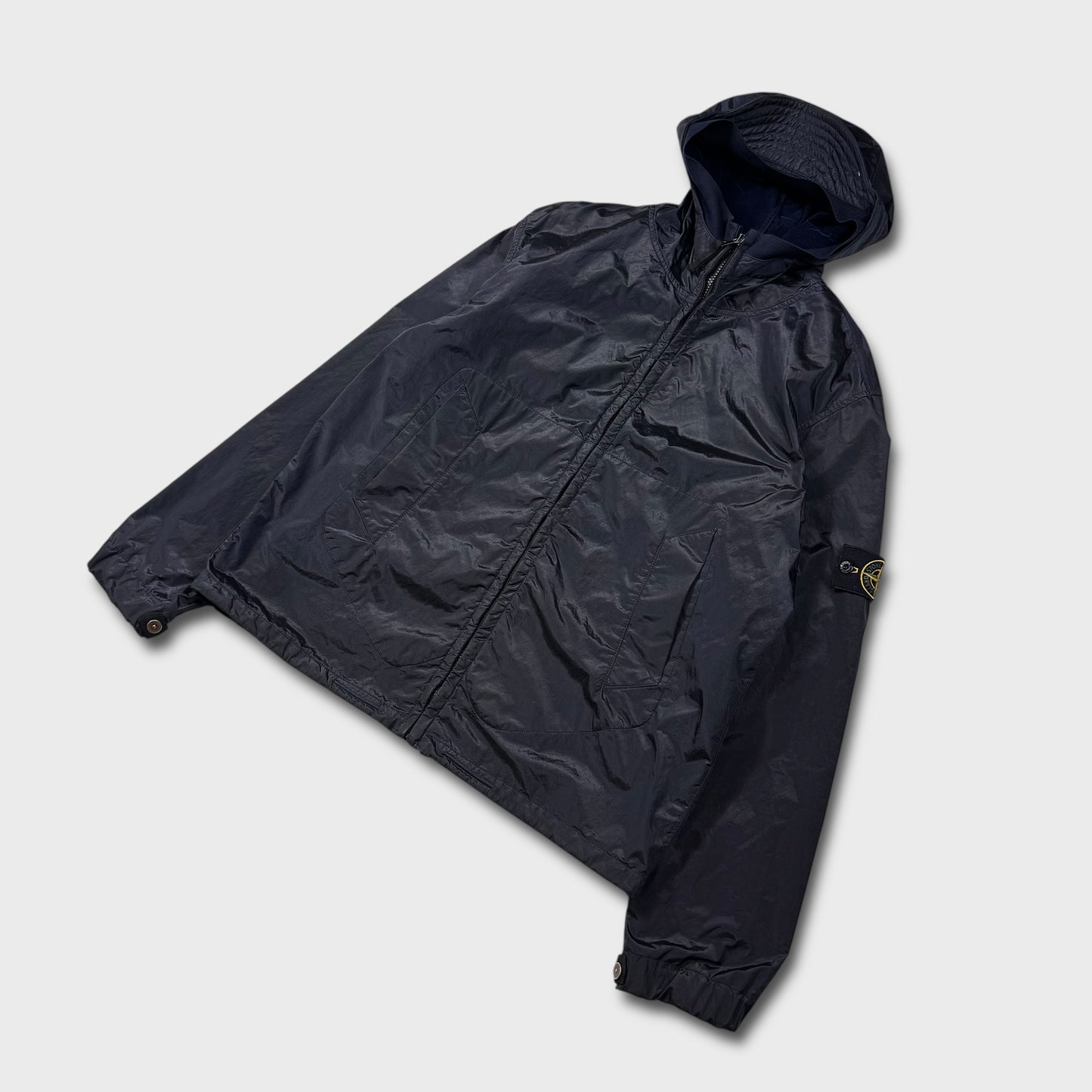 Stone Island 2008 Nylon Shimmer Flock Jacket XL