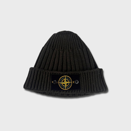 Stone Island Ribbed Badge Beanie OS