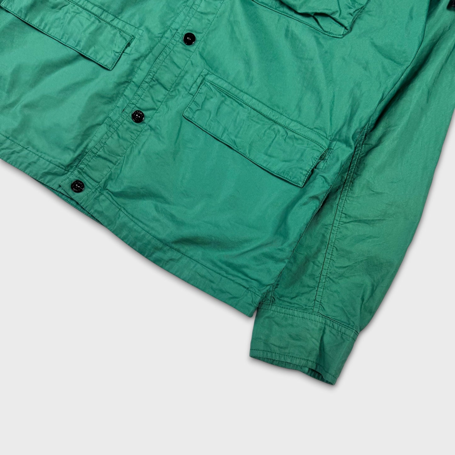 Stone Island Green Multipocket Overshirt Jacket L