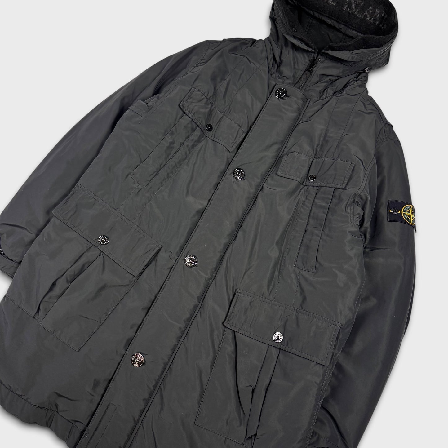 Stone Island Micro Reps Primaloft Insulation Technology Parka Jacket XL