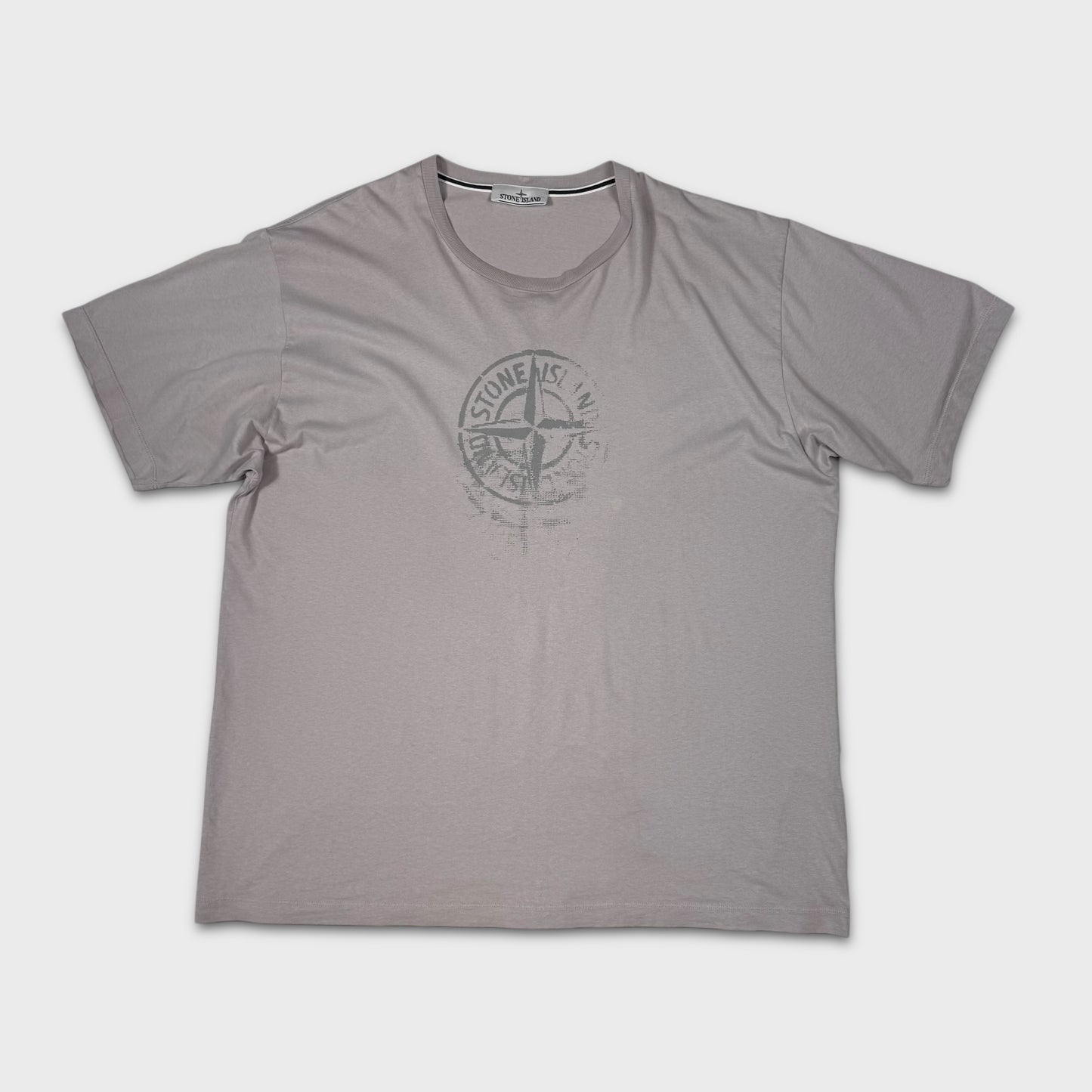 Stone Island Grey Compass Graphic T-Shirt XXL