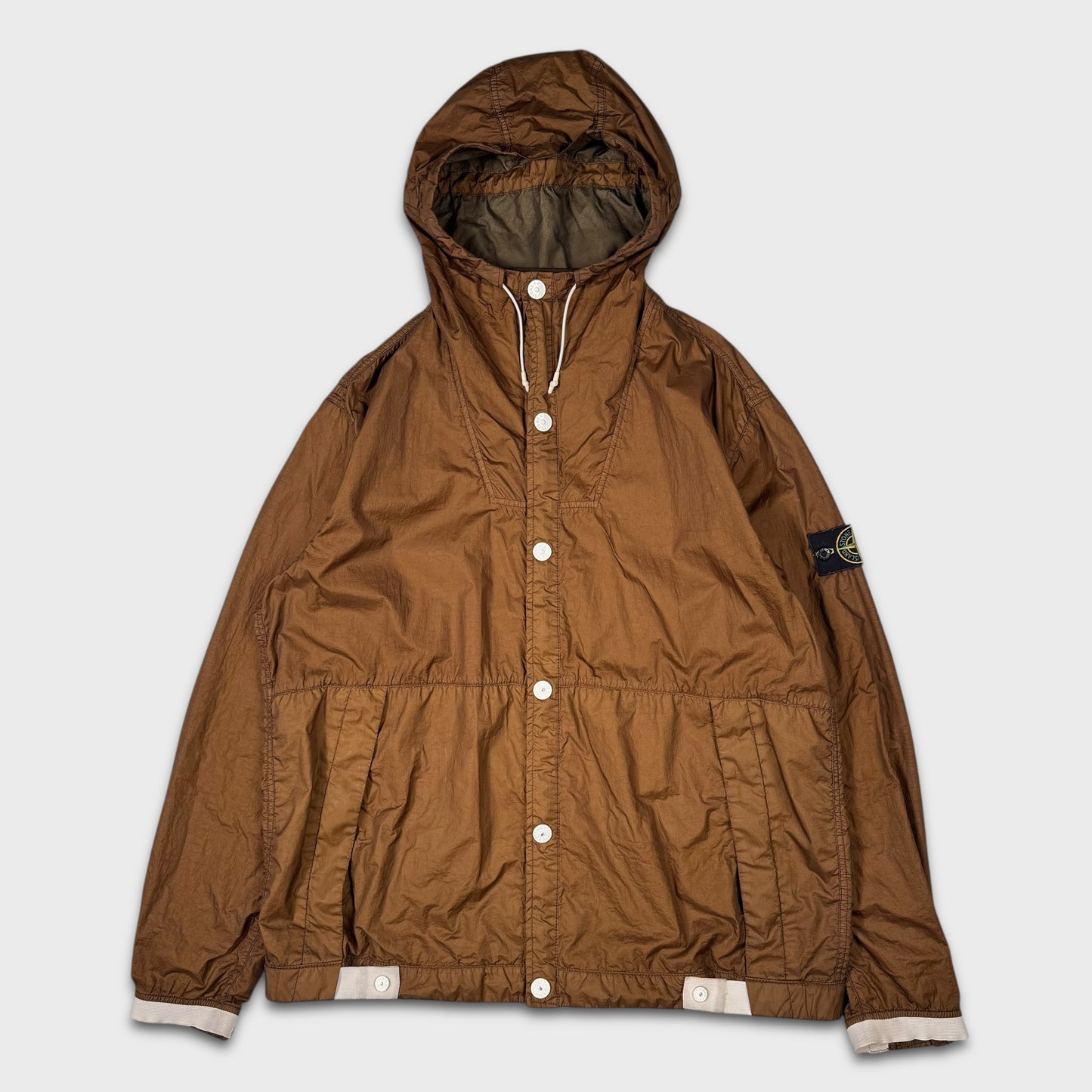 Stone Island Brown Membrana TC Jacket 3XL
