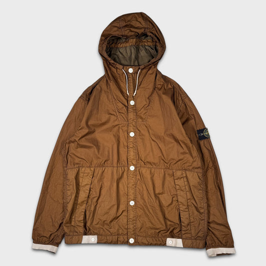 Stone Island Brown Membrana TC Jacket 3XL