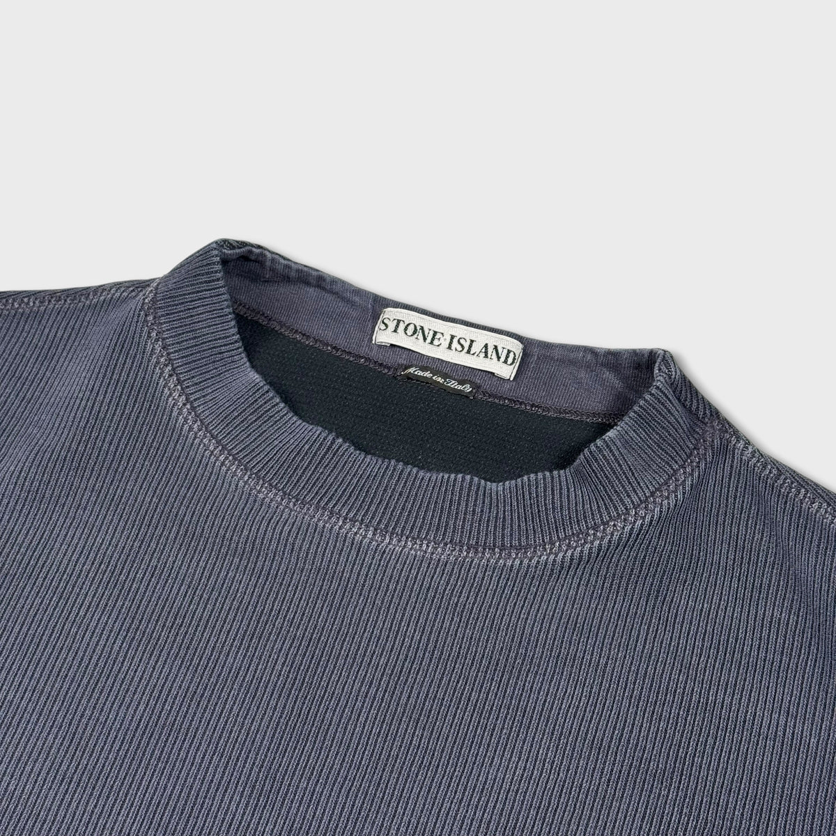Stone Island Ribbed Cotton Crewneck M
