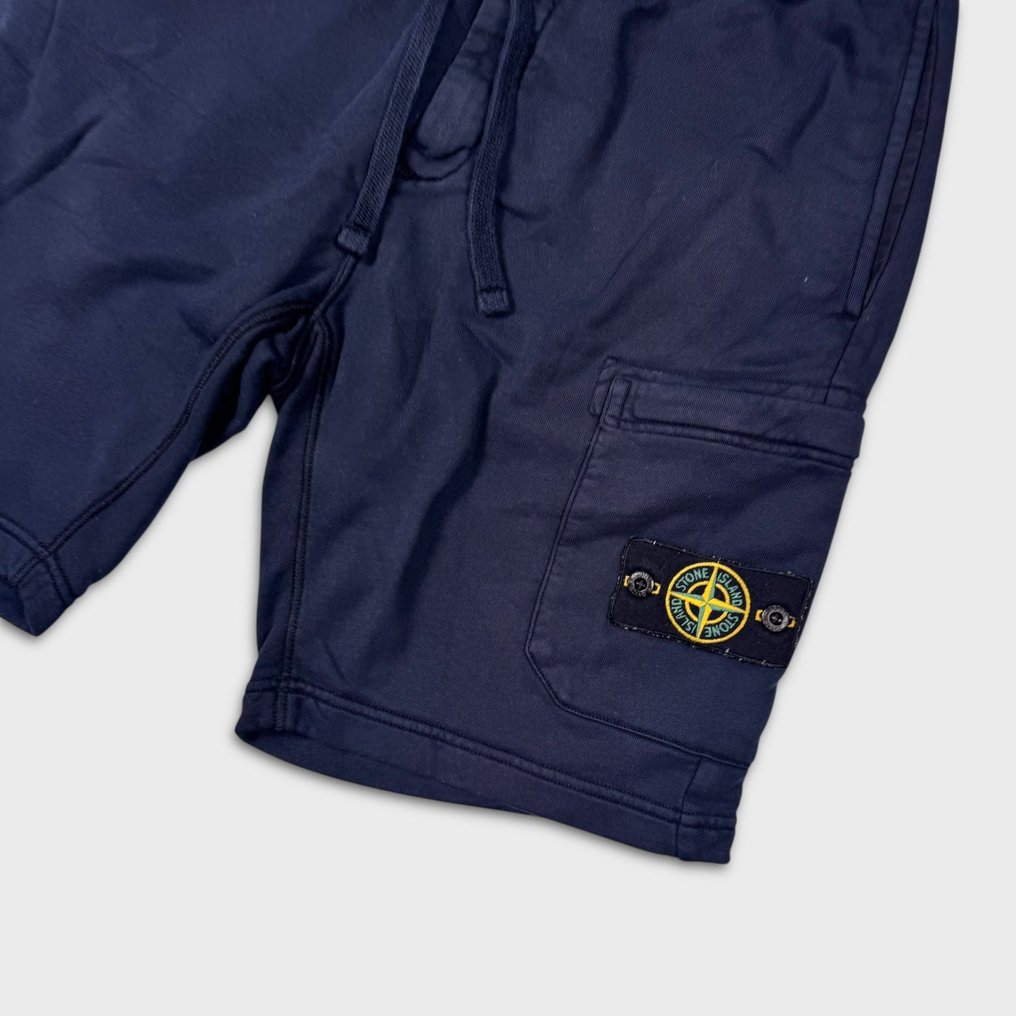Stone Island Navy Cotton Shorts M