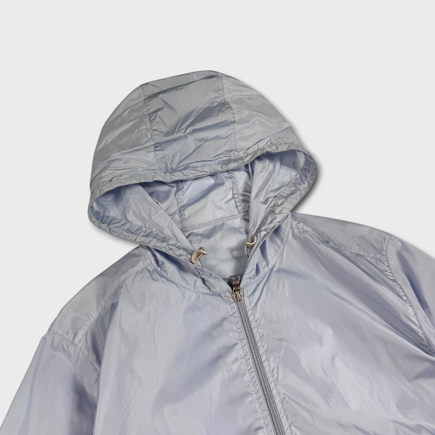 Prada Sport Baby Blue Nylon Windbreaker Jacket XL