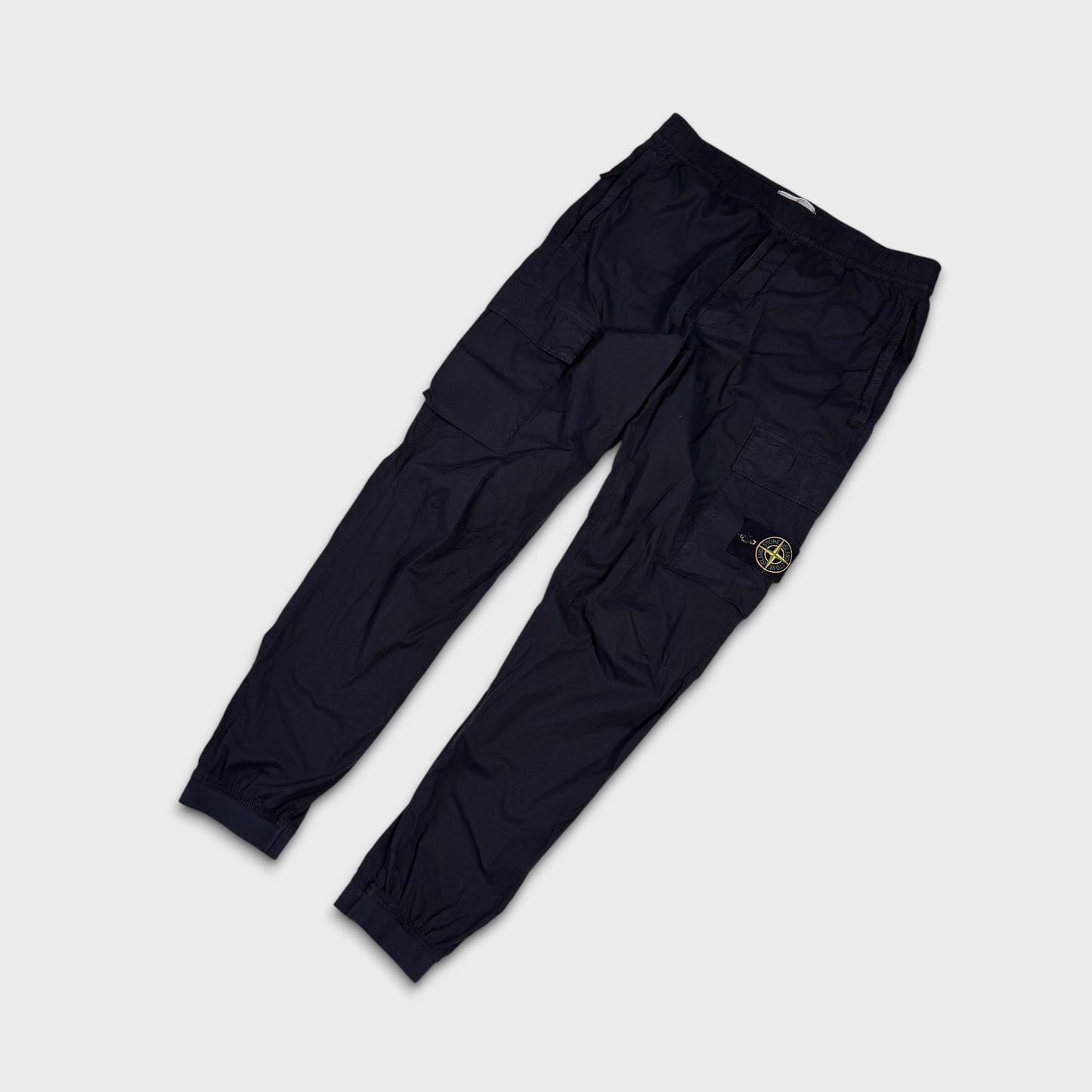 Stone Island Navy Tela Cargo Pants W32