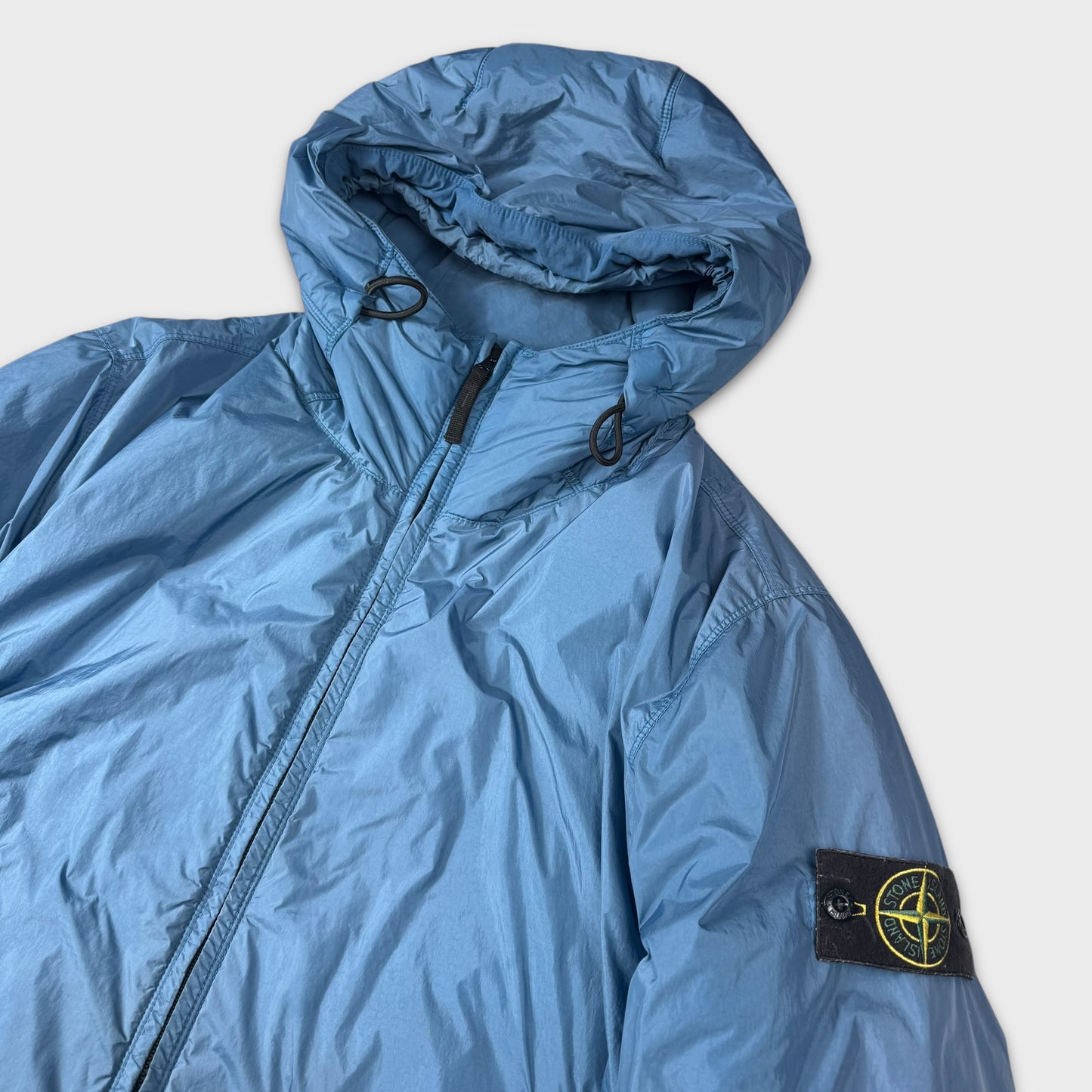 Stone Island Blue Primaloft Insulated Crinkle Reps Jacket XL