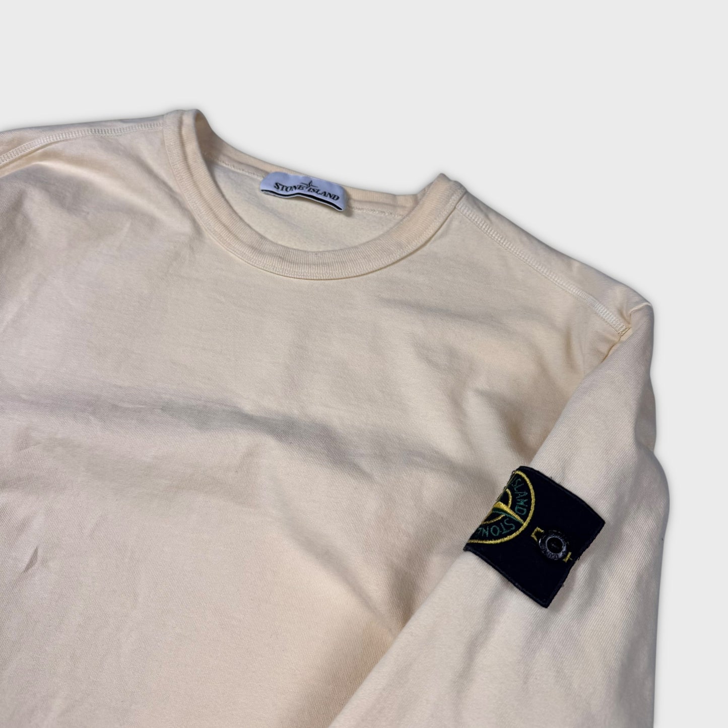 Stone Island Pale Yellow Crewneck L