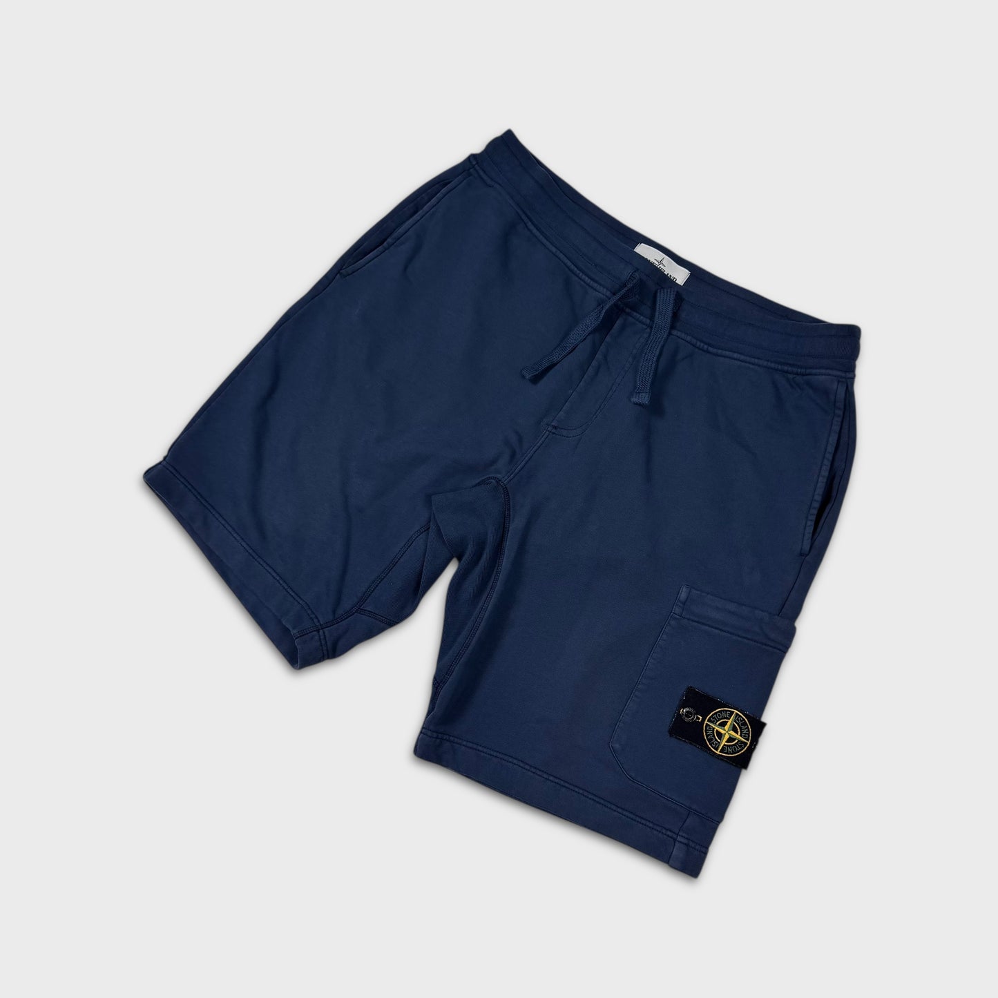 Stone Island Navy Cotton Shorts L
