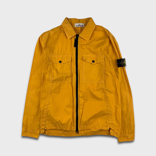 Stone Island Mustard Full Zip Overshirt M