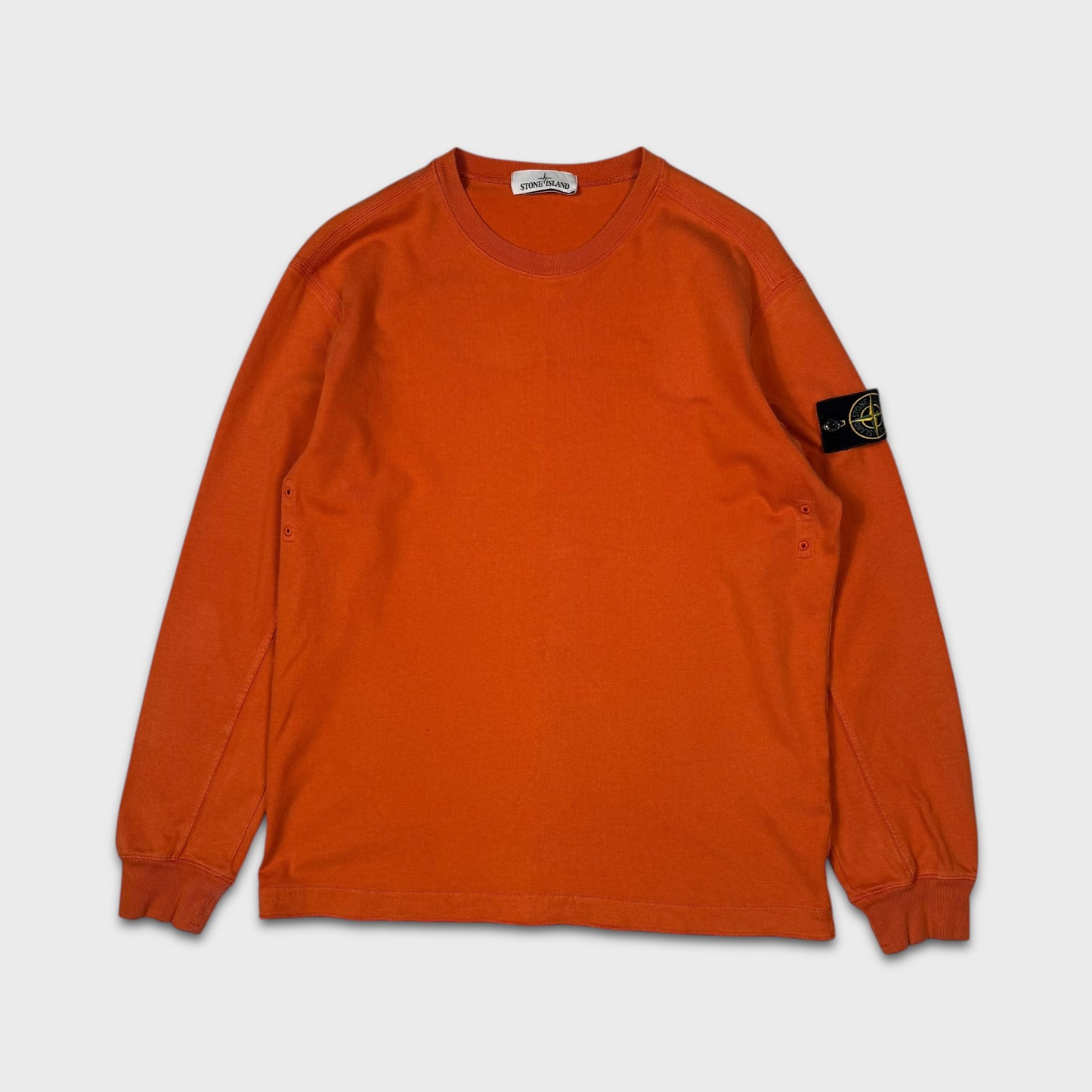 Stone Island Orange Crewneck Sweatshirt L