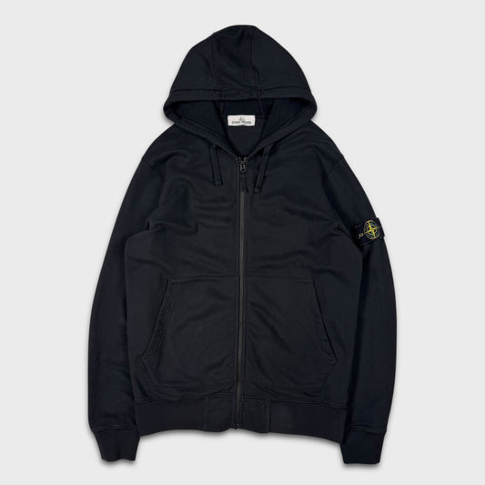 Stone Island Black Full Zip Hoodie XL