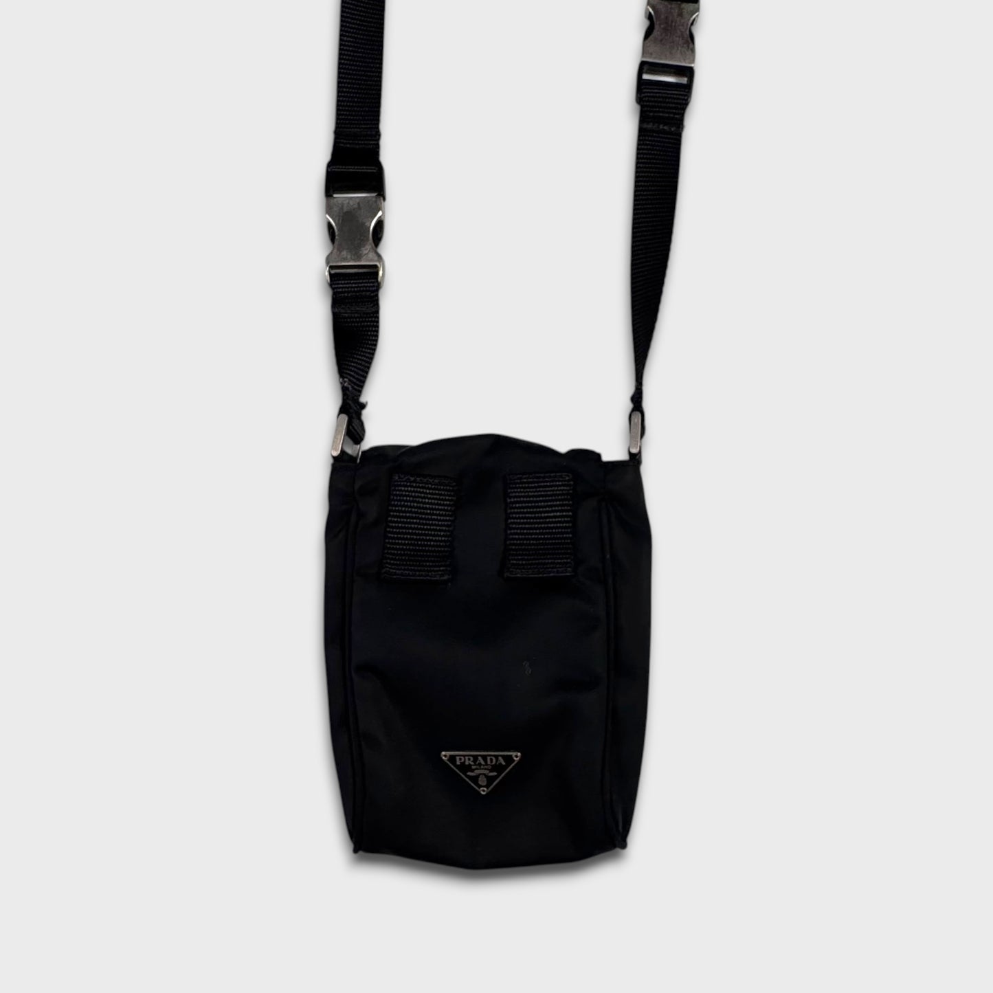 Prada Milano Mini Pouch Nylon Side Bag OS